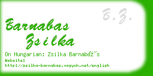 barnabas zsilka business card